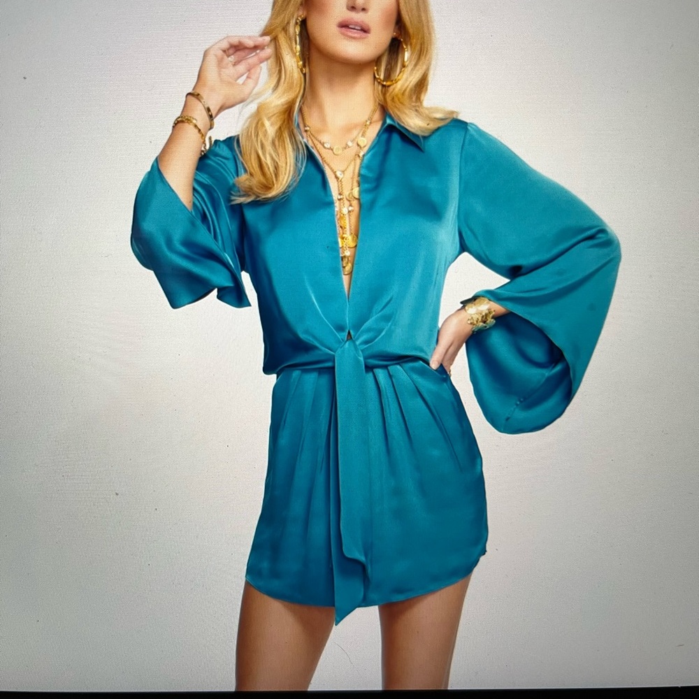 Ramy Brook Penny bell sleeve mini